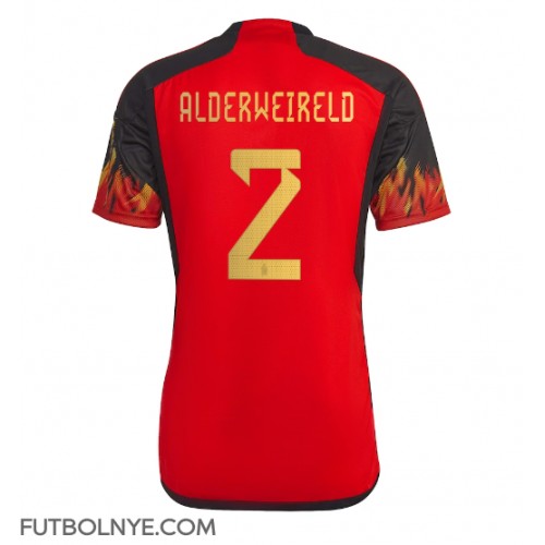Camiseta Bélgica Toby Alderweireld #2 Primera Equipación Mundial 2022 manga corta